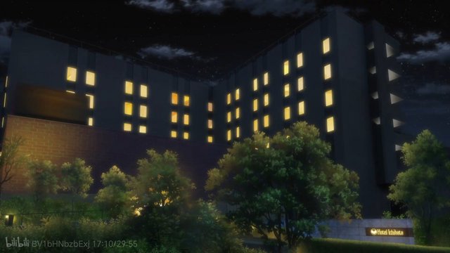 Hotel where the characters stay in episode 11